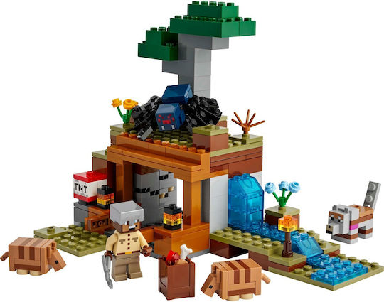 LEGO Minecraft Експедиция До Мината На Броненосеца За 8+ Години 247 Бройки