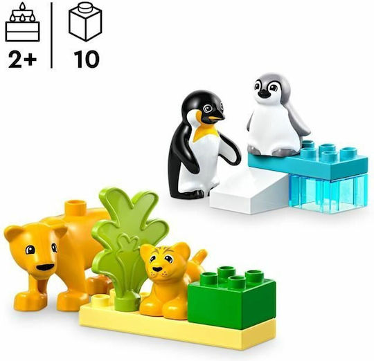 LEGO Duplo Wild Animal Families: Penguins & Lions για 2+ Ετών 10τμχ