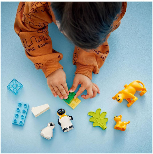 LEGO Duplo Wild Animal Families: Penguins & Lions για 2+ Ετών 10τμχ