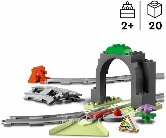 LEGO Duplo Train Tunnel and Tracks Expansion Set για 2+ Ετών 20τμχ