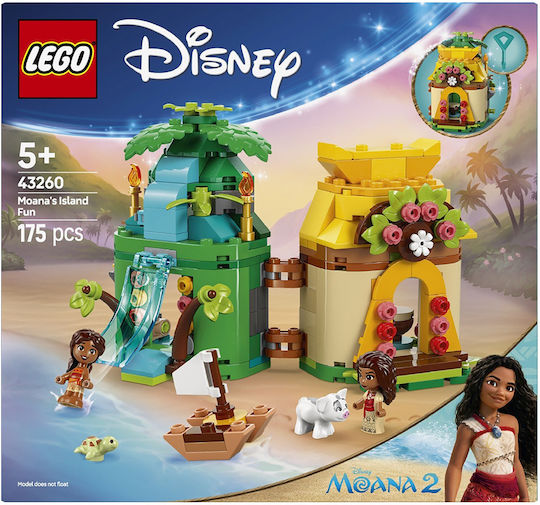 LEGO Disney Disney Princess - Distracție pe Insula Moana pentru 5+ Ani 175 Bucăți
