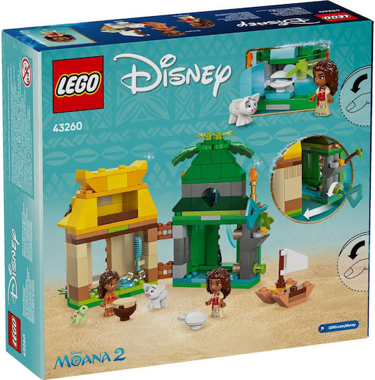 LEGO Disney Disney Princess - Distracție pe Insula Moana pentru 5+ Ani 175 Bucăți