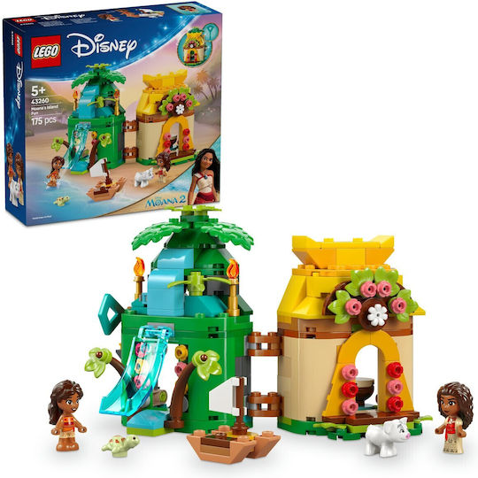 LEGO Disney Disney Princess - Distracție pe Insula Moana pentru 5+ Ani 175 Bucăți
