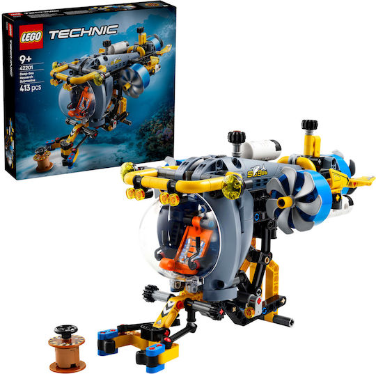 LEGO Technic Submarin de Cercetare Subacvatică pentru 9+ Ani 413 Piese