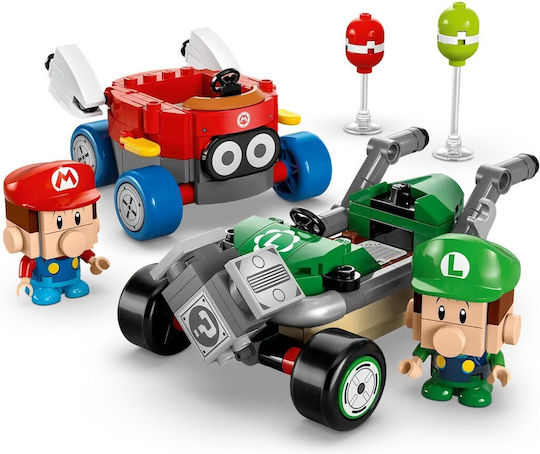 LEGO Super Mario Mario Kart Baby Mario срещу Baby Luigi за 8+ години 321 броя