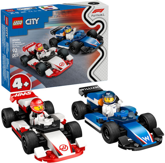 LEGO City F1® Williams Racing & Haas F1® Race Cars για 4+ Ετών 92τμχ