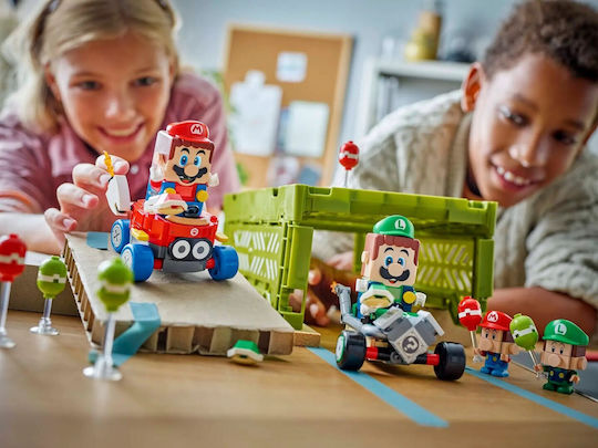 LEGO Super Mario Mario Kart Baby Mario срещу Baby Luigi за 8+ години 321 броя