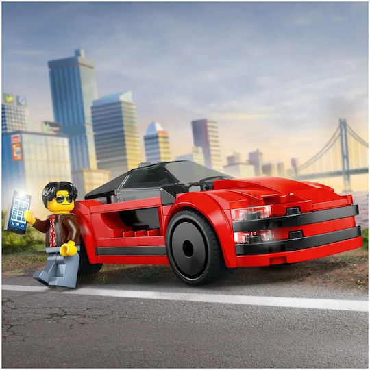 LEGO City Mașină Sport Roșie Pentru 5+ Ani 109 Bucăți