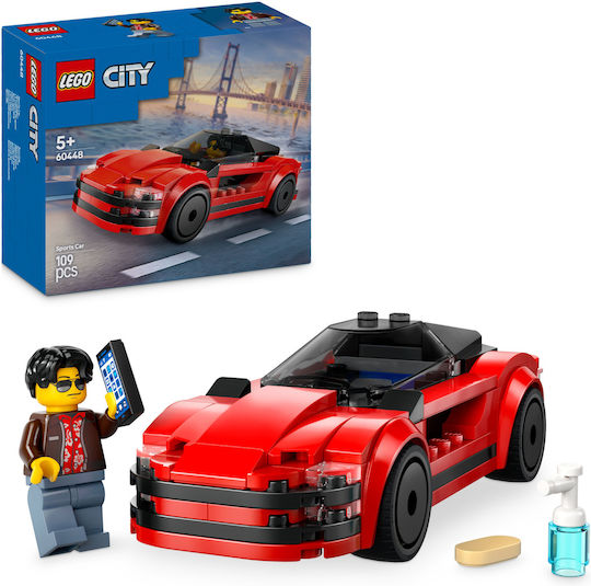 LEGO City Mașină Sport Roșie Pentru 5+ Ani 109 Bucăți