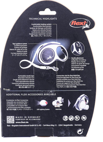 Flexi Hundeleine/Führleine Riemen in Rot Farbe 8m bis zu 50kg