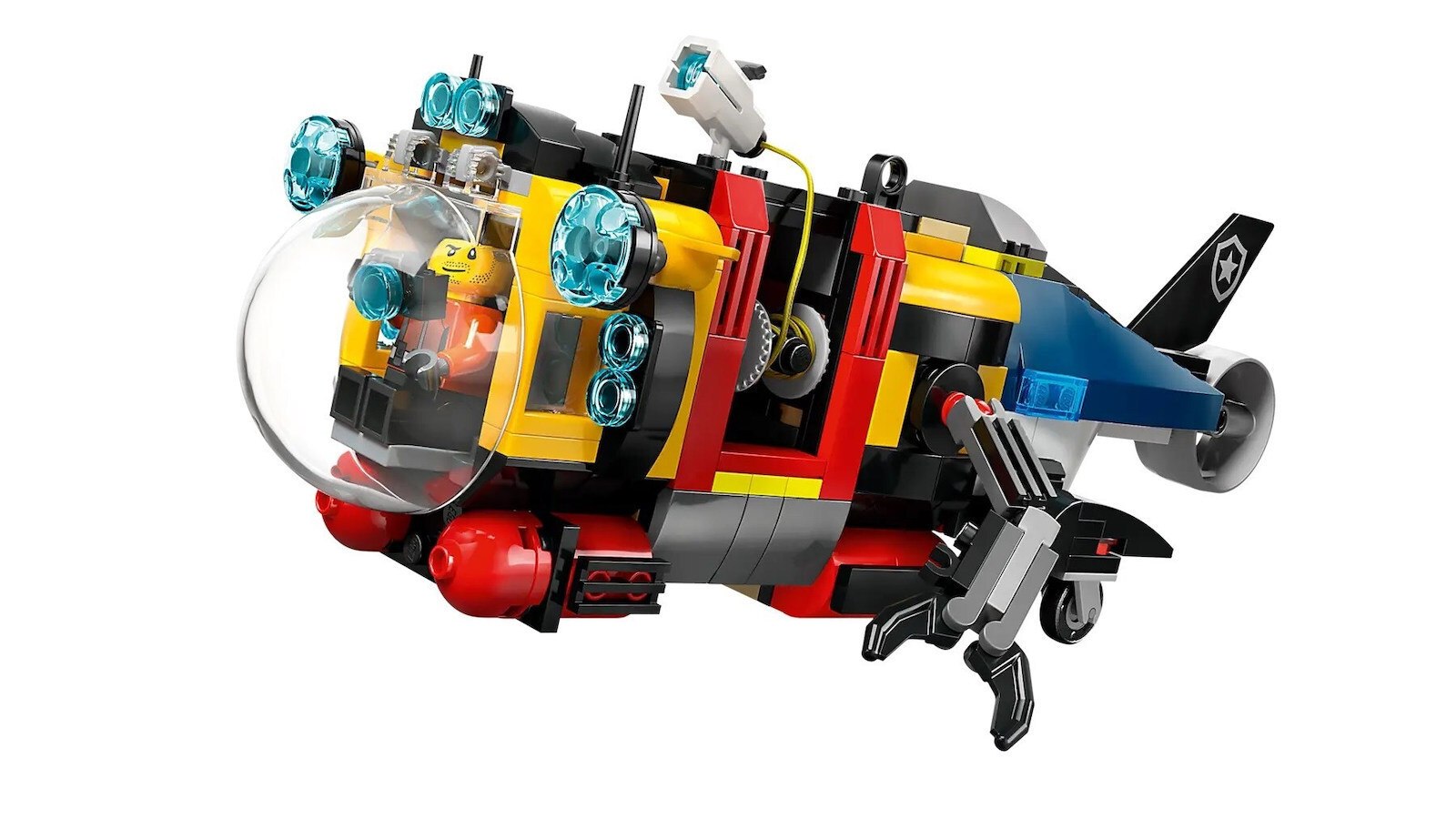 LEGO Elicopter City Mașină de Pompieri și Submarin pentru 7+ Ani
