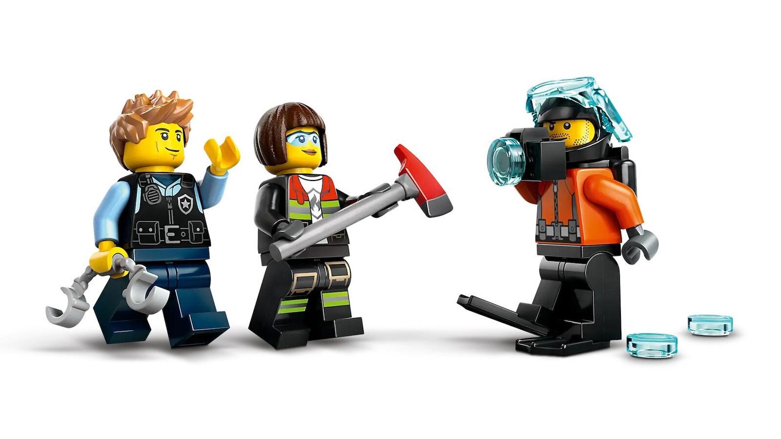 LEGO Elicopter City Mașină de Pompieri și Submarin pentru 7+ Ani