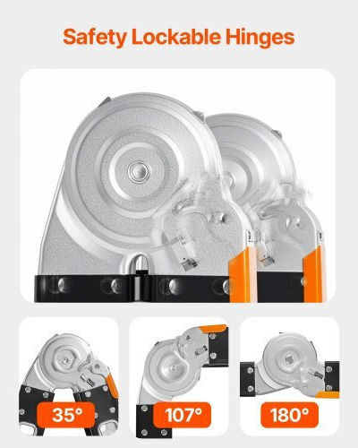 Vevor Vielfachzweckleiter aus Aluminium 4x5 mit maximaler Höhe von 5.8m