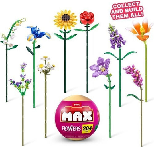 Zuru Cuburi De Construit Max Build Grădină Flori Lung Pentru 3+ Ani 1 Buc (Diverse Modele) 1 Buc