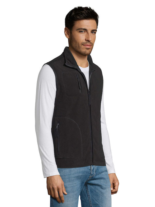 Sol's Norway Ανδρικό Γιλέκο Εργασίας με Επένδυση Fleece Μαύρο