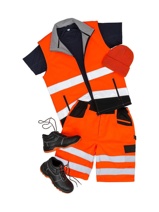 Result Softshell Fluorescent Waterproof Softshell Men's Safety Vest with Reflective Film Orange R451X