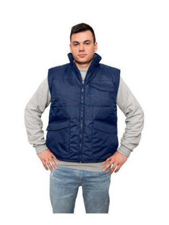 About Basics Valley Ανδρικό Γιλέκο Εργασίας Navy Μπλε