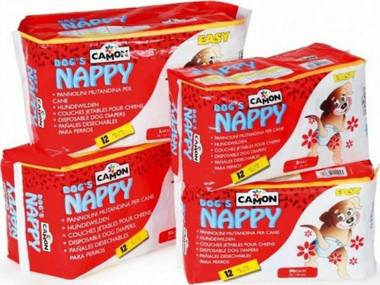 Camon Pannolini Βρακάκι Σκύλου για Ακράτεια Small 12τμχ