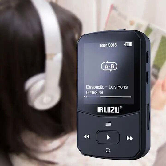 Ruizu MP3 Player (16GB) with TFT Screen 1.5" Black