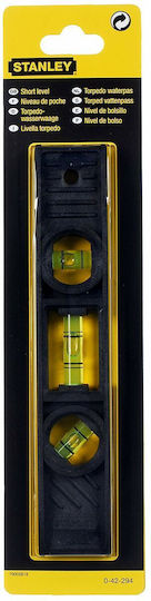 Stanley Torpedo Plastic Spirit Level 20cm with 3 Eyes