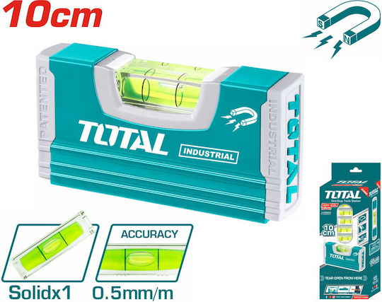 Total TMT20105M Spirit Level Aluminum Magnetic 10cm with 1 Eye