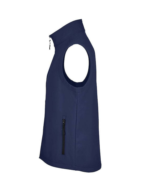 Sol's Race Bw Bărbați Vestă de siguranță Softshell Albastru marin