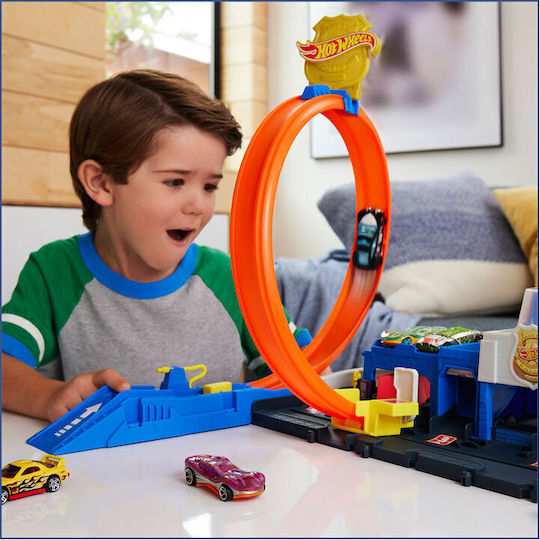 Hot Wheels Police Station Track 1:64 for Ages 3+