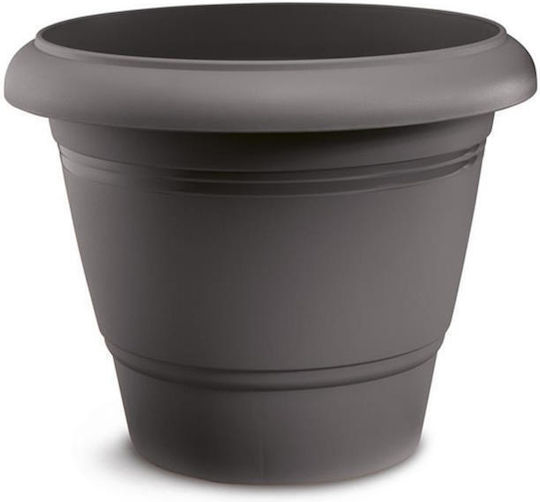 Atmosphera Festone Саксия За Цветя Пластмасова Черна 32x32x26см