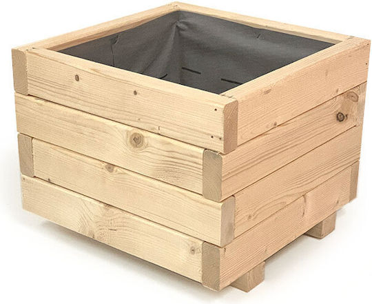 Woodware Γλάστρα Ξύλινη Μπεζ Woodware Γλάστρα Ξύλινη Μπεζ