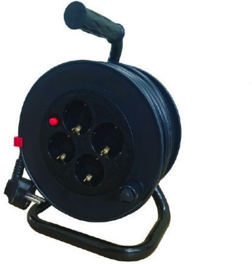 Aca Extension Reel Cord 3 x 2.5mm²/25m Black