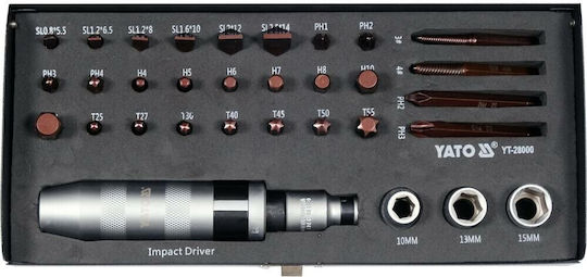 Yato Impact Screwdriver 32 Pieces Bits
