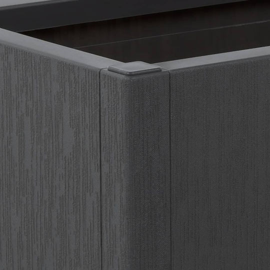 vidaXL Garten Blumenkasten Kunststoff Dark Gray 80x36x35cm.