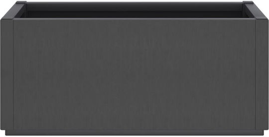 vidaXL Garten Blumenkasten Kunststoff Dark Gray 80x36x35cm.