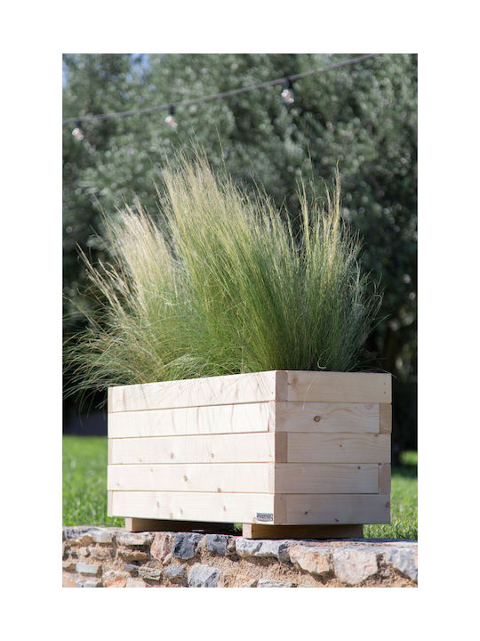 Woodware Σετ Ζαρντινιέρες Ξύλινες Καφέ 100x30x40εκ.