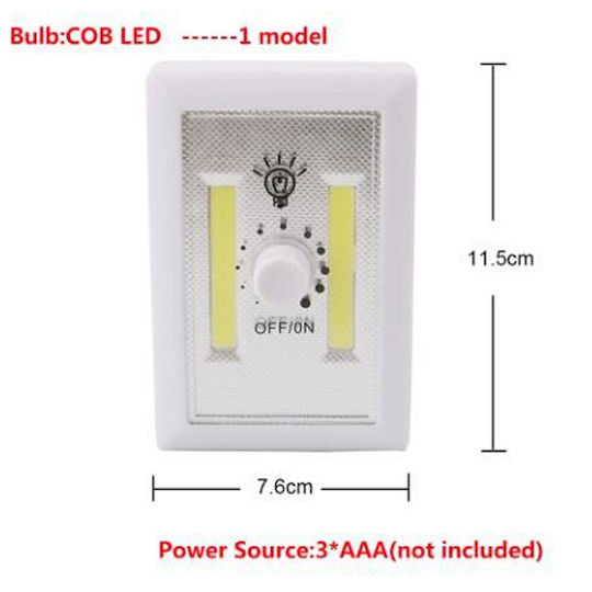 LED Light Switch for Cabinets with Battery Powered 1pcs