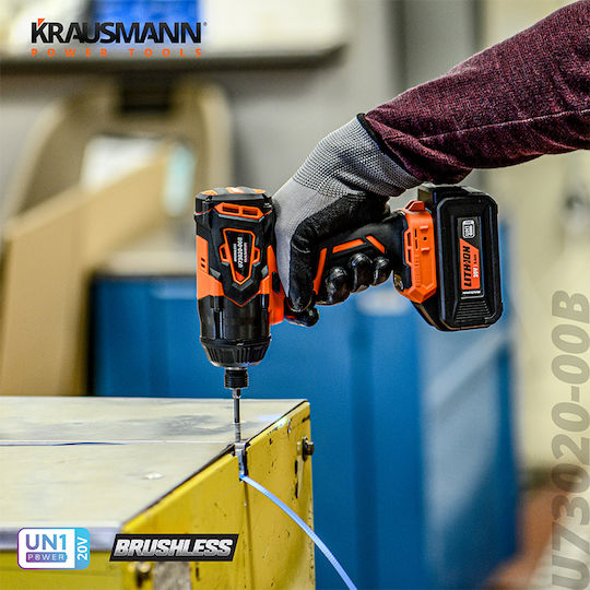 Krausmann U73020-00B Παλμικό Κατσαβίδι Μπαταρίας Solo Brushless 20V