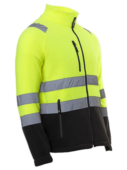 Stenso Prisma Work Fleece Jacket Reflective Yellow