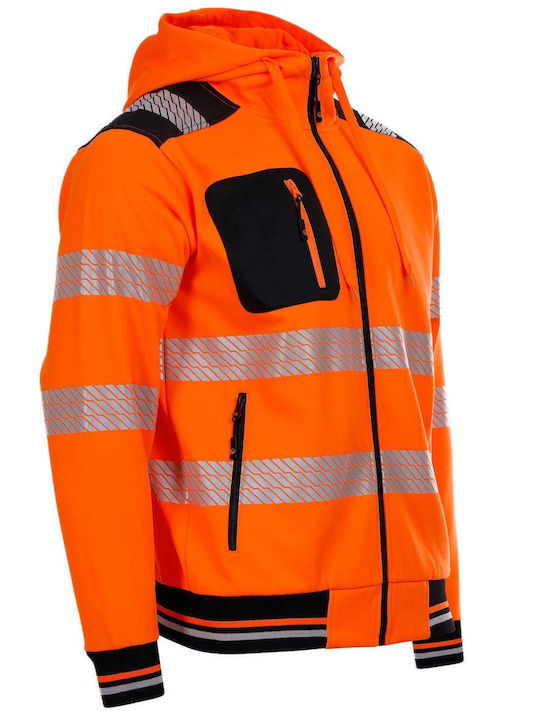 Stenso Prisma HV 2.0 Work Jacket Reflective with Hood Orange