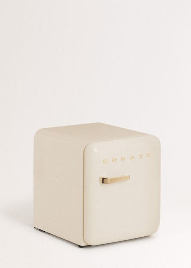 Create Retro Mini Bar 48lt Υ50xΠ44xΒ49εκ. Cream/Gold