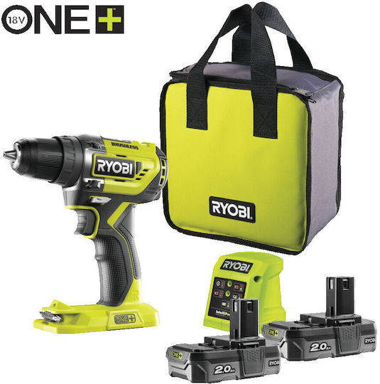 Ryobi R18DD5-220S Δραπανοκατσάβιδο Μπαταρίας 18V 2x2Ah
