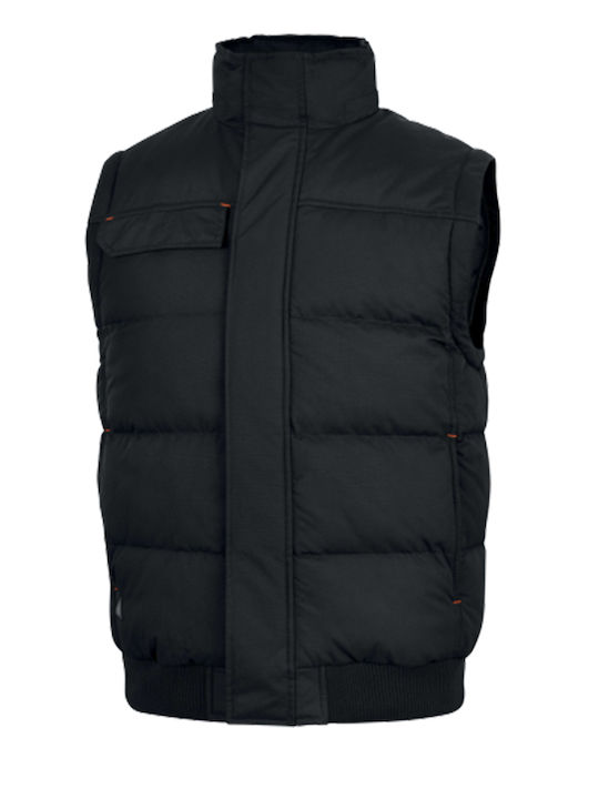Delta Plus Randers2 Arbeitsjacke mit abnehmbarer Kapuze Schwarz Grau