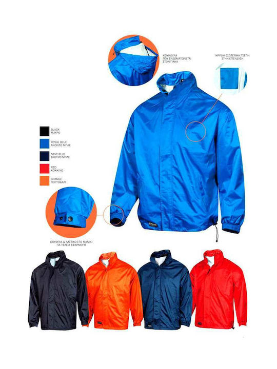 Fageo Work Jacket with Hood Orange