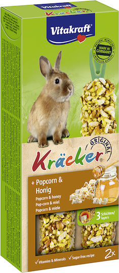 Vitakraft Kracker Treat with Pop Corn for Rabbit 112gr