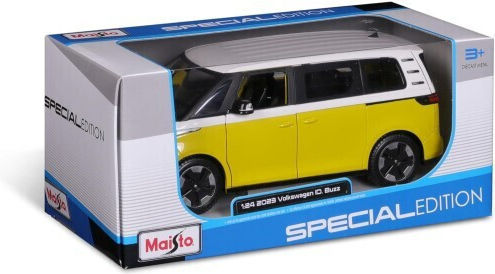 Maisto Volkswagen Id Buzz Toy Car Yellow Scale 1:24 for 3+ Years