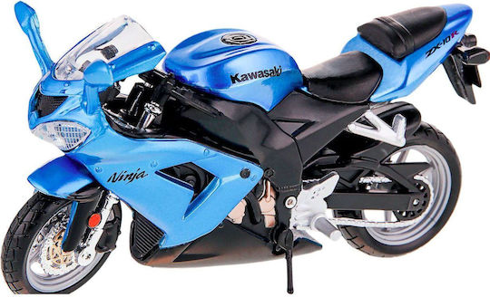 Bburago Μοτοσυκλέτα Kawasaki Ninja ZX-10R - Μπλε 1:18 για 3+ Ετών