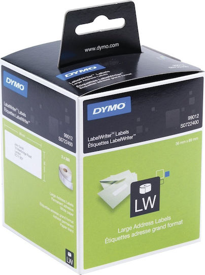 Dymo Selbstklebende Etikettenrollen 89x36mm 2Stück