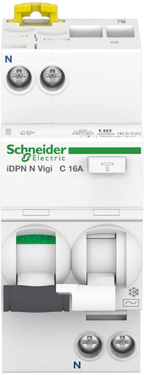 Schneider Electric Differential Switch Idpn N Vigi Ρελέ Ράγας Διαρροής 16A Διπολικό