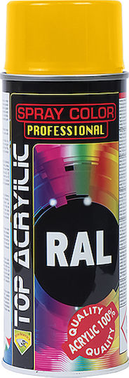 Eco Service Spray Paint Top Acrylic with Metallic Effect Traffic Yellow RAL 1023 400ml