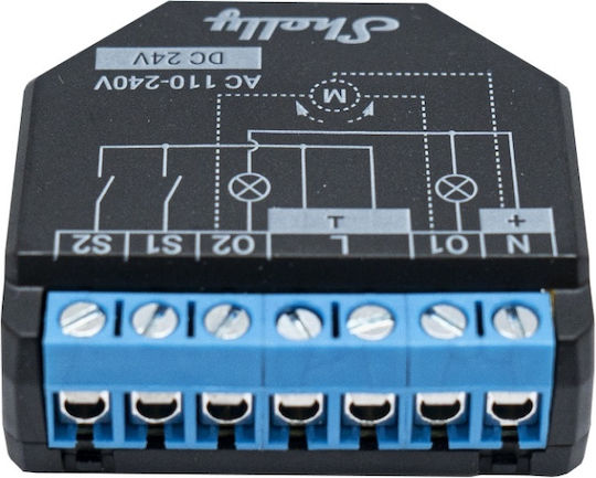 Shelly Ρελέ Ράγας Ισχύος 16A με Τάση 240V