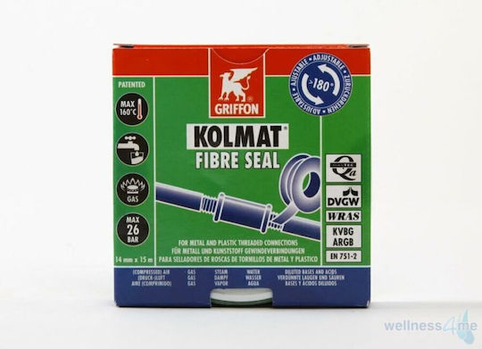 Griffon Μονωτική Ταινία 12mm x 15m KOLMAT Λευκή
